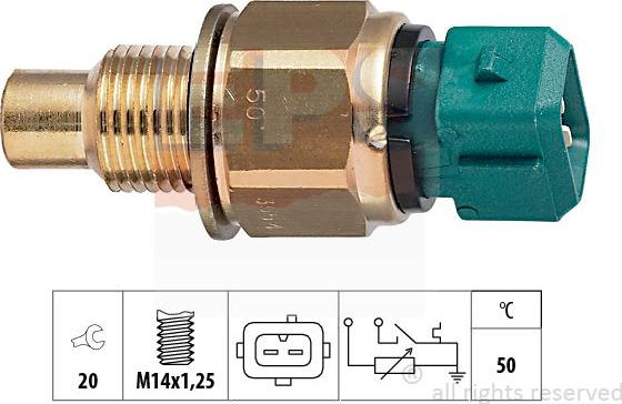 MDR EPS-1830 554 - Датчик, температура на охладителната течност vvparts.bg