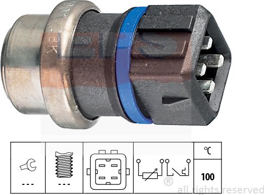 MDR EPS-1830 536 - Датчик, температура на охладителната течност vvparts.bg