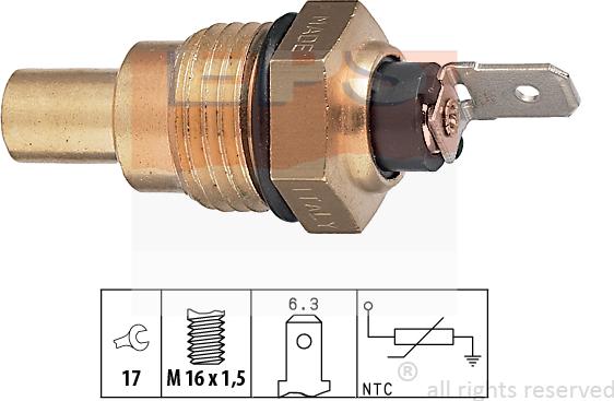 MDR EPS-1830 041 - Датчик, температура на охладителната течност vvparts.bg