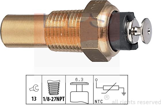 MDR EPS-1830 005 - Датчик, температура на охладителната течност vvparts.bg