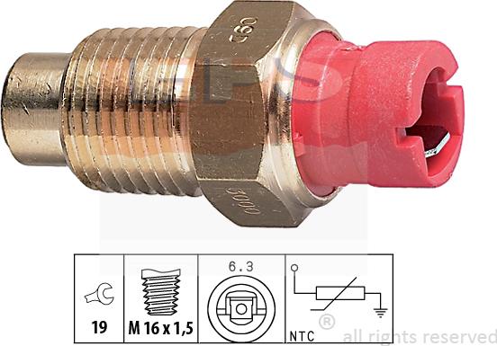 MDR EPS-1830 000 - Датчик, температура на охладителната течност vvparts.bg