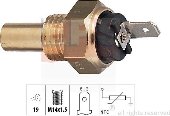 MDR EPS-1830 015 - Датчик, температура на охладителната течност vvparts.bg