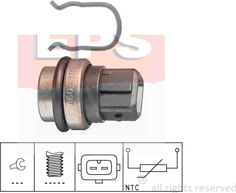 MDR EPS-1830 086 - Датчик, температура на охладителната течност vvparts.bg