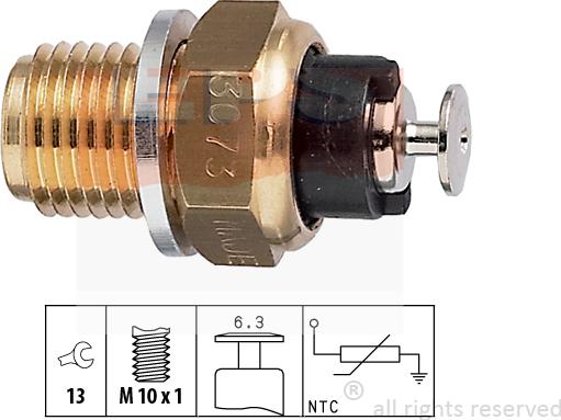 MDR EPS-1830 073 - Датчик, температура на охладителната течност vvparts.bg