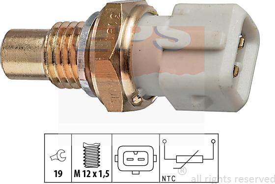 MDR EPS-1830 191 - Датчик, температура на охладителната течност vvparts.bg