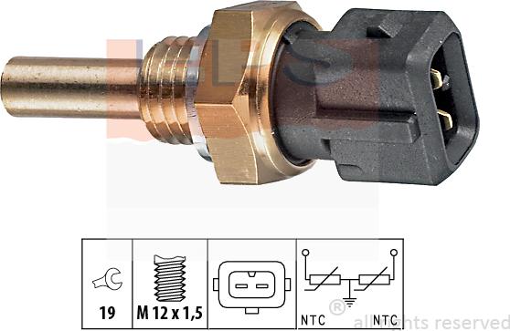 MDR EPS-1830 192 - Датчик, температура на охладителната течност vvparts.bg