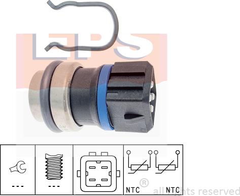 MDR EPS-1830 146 - Датчик, температура на охладителната течност vvparts.bg