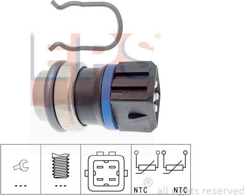 MDR EPS-1830 146 - Датчик, температура на охладителната течност vvparts.bg