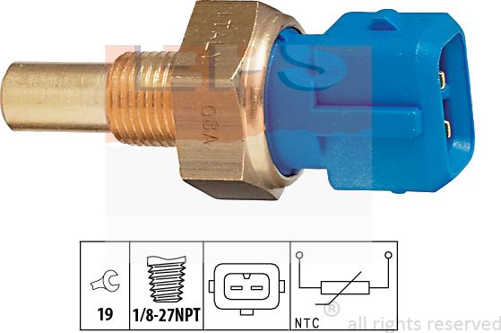 MDR EPS-1830 156 - Датчик, температура на охладителната течност vvparts.bg