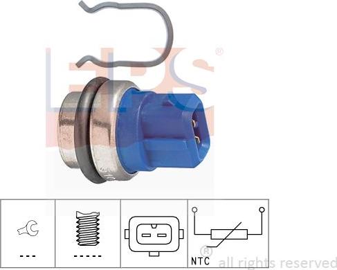 MDR EPS-1830 101 - Датчик, температура на охладителната течност vvparts.bg