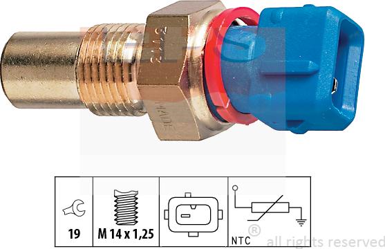 MDR EPS-1830 113 - Датчик, температура на охладителната течност vvparts.bg