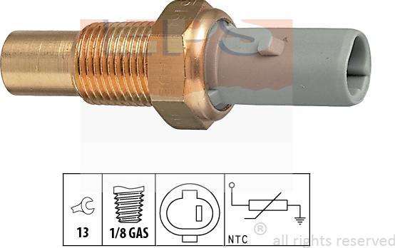 MDR EPS-1830 184 - Датчик, температура на охладителната течност vvparts.bg