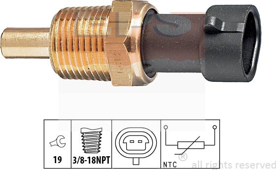 MDR EPS-1830 129 - Датчик, температура на охладителната течност vvparts.bg