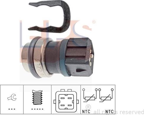 MDR EPS-1830 172 - Датчик, температура на охладителната течност vvparts.bg