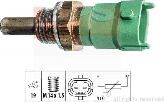 MDR EPS-1830 394 - Датчик, температура на охладителната течност vvparts.bg