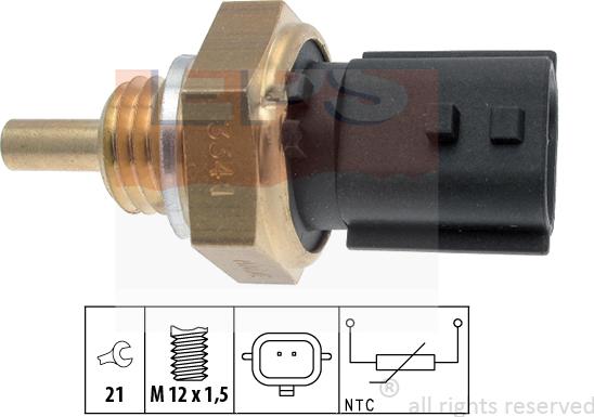 MDR EPS-1830 341 - Датчик, температура на охладителната течност vvparts.bg