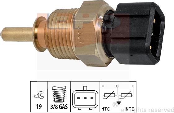 MDR EPS-1830 367 - Датчик, температура на охладителната течност vvparts.bg