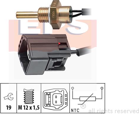 MDR EPS-1830 304 - Датчик, температура на охладителната течност vvparts.bg