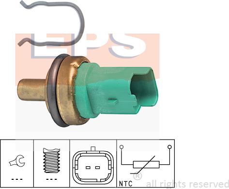 MDR EPS-1830 292 - Датчик, температура на охладителната течност vvparts.bg