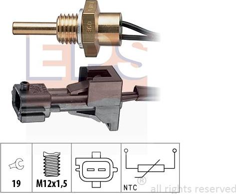 MDR EPS-1830 245 - Датчик, температура на охладителната течност vvparts.bg