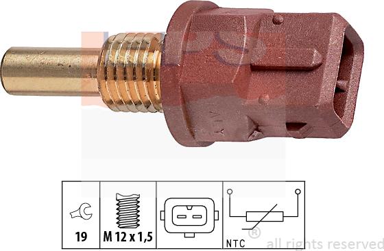 MDR EPS-1830 248 - Датчик, температура на охладителната течност vvparts.bg