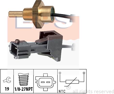 MDR EPS-1830 253 - Датчик, температура на охладителната течност vvparts.bg