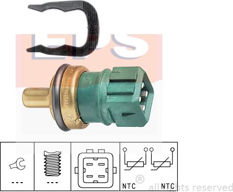 MDR EPS-1830 260 - Датчик, температура на охладителната течност vvparts.bg