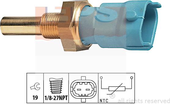 MDR EPS-1830 263 - Датчик, температура на охладителната течност vvparts.bg