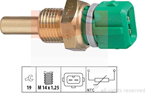 MDR EPS-1830 204 - Датчик, температура на охладителната течност vvparts.bg