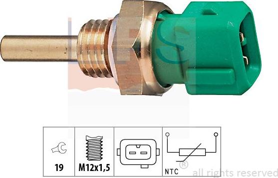 MDR EPS-1830 211 - Датчик, температура на охладителната течност vvparts.bg