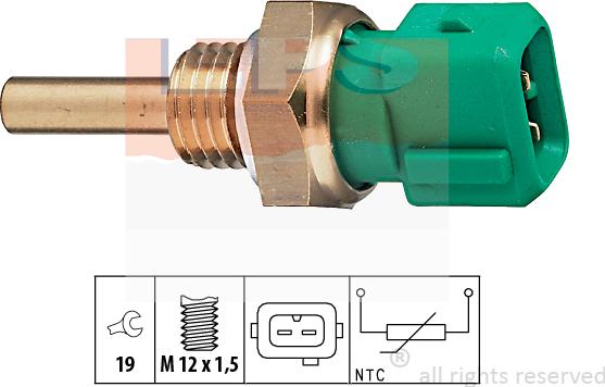 MDR EPS-1830 211 - Датчик, температура на охладителната течност vvparts.bg