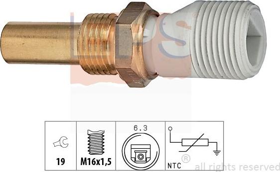 MDR EPS-1830 238 - Датчик, температура на охладителната течност vvparts.bg