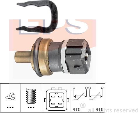 MDR EPS-1830 232 - Датчик, температура на охладителната течност vvparts.bg