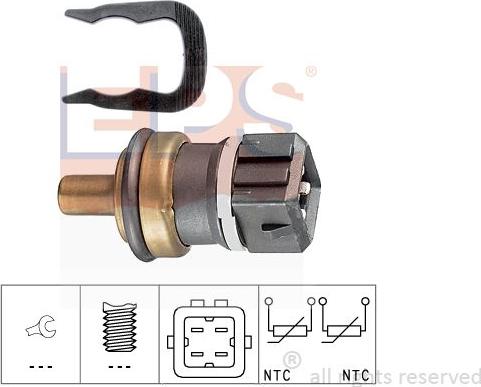 MDR EPS-1830 232 - Датчик, температура на охладителната течност vvparts.bg