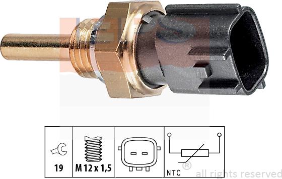 MDR EPS-1830 225 - Датчик, температура на охладителната течност vvparts.bg