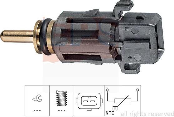 MDR EPS-1830 279 - Датчик, температура на охладителната течност vvparts.bg