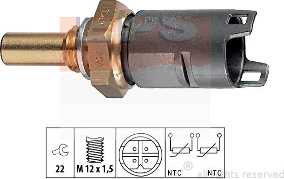 MDR EPS-1830 274 - Датчик, температура на охладителната течност vvparts.bg