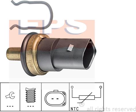 MDR EPS-1830 278 - Датчик, температура на охладителната течност vvparts.bg