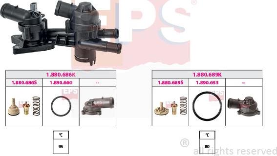 MDR EPS-1879 960KK - Термостат, охладителна течност vvparts.bg