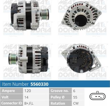 Meat & Doria 5560330 - Генератор vvparts.bg