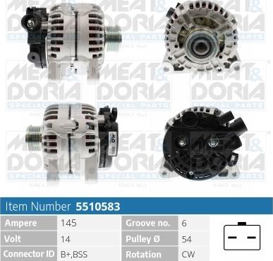 Meat & Doria 5510583 - Генератор vvparts.bg