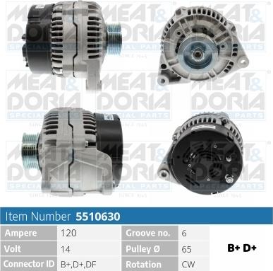 Meat & Doria 5510630 - Генератор vvparts.bg