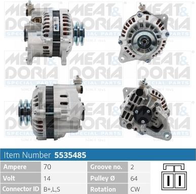 Meat & Doria 5535485 - Генератор vvparts.bg