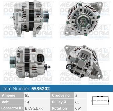 Meat & Doria 5535202 - Генератор vvparts.bg