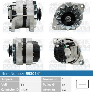 Meat & Doria 5530141 - Генератор vvparts.bg