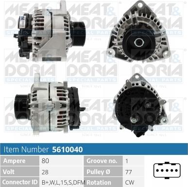 Meat & Doria 5610040 - Генератор vvparts.bg