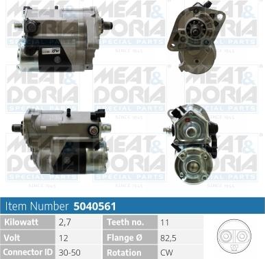 Meat & Doria 5040561 - Стартер vvparts.bg