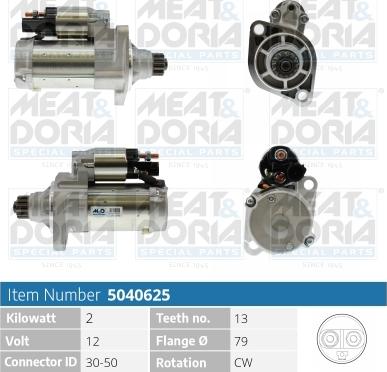 Meat & Doria 5040625 - Стартер vvparts.bg