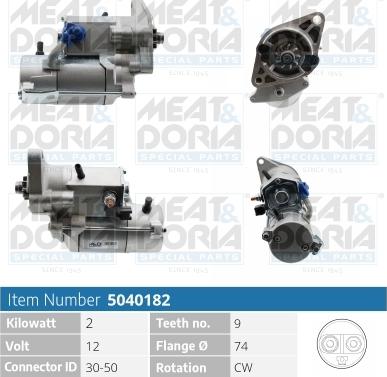 Meat & Doria 5040182 - Стартер vvparts.bg