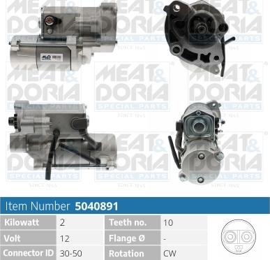 Meat & Doria 5040891 - Стартер vvparts.bg